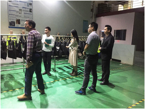 東城政法辦領導考察指導守門神科技集團“平安文化”建設情況